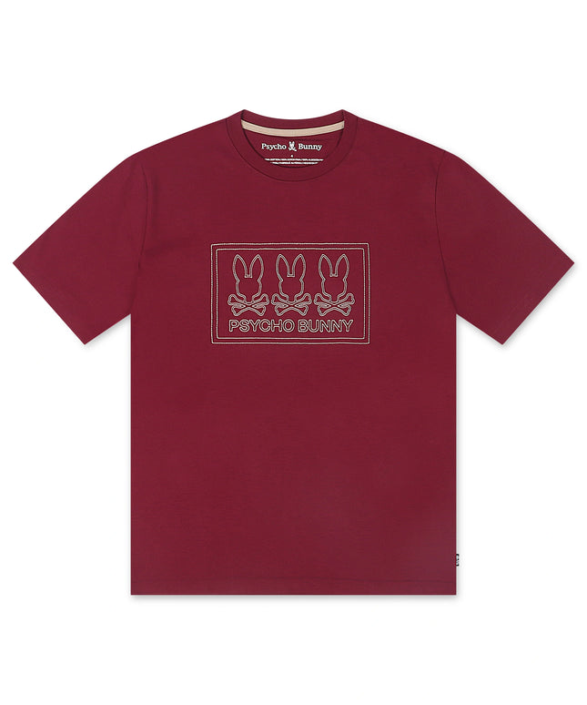 Psycho Bunny Tacoma Graphic Tee - Crimson