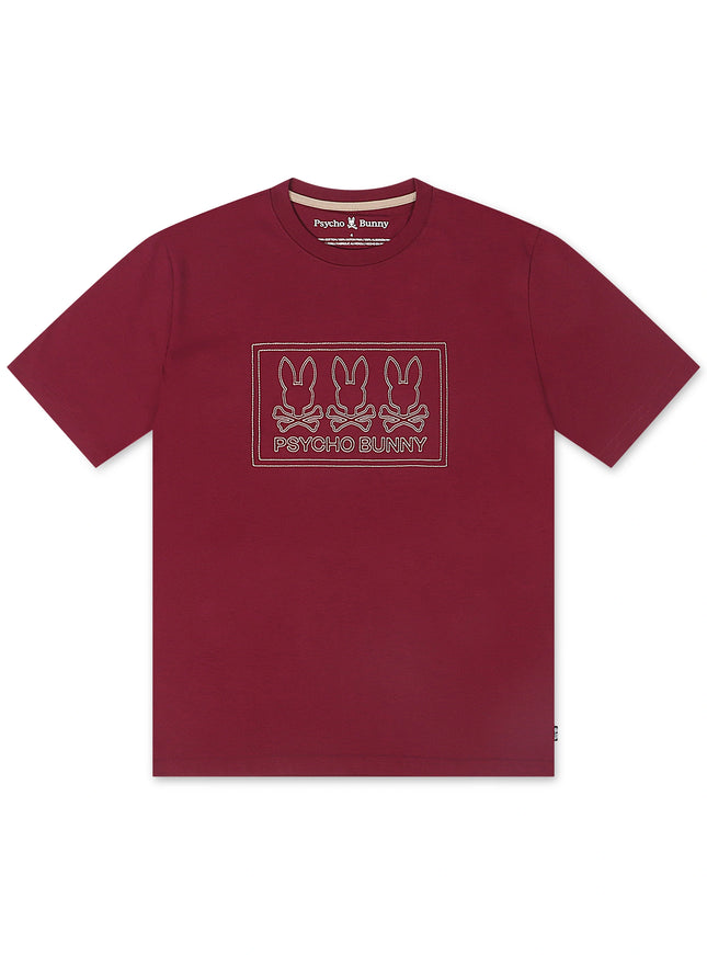 Psycho Bunny Tacoma Graphic Tee - Crimson