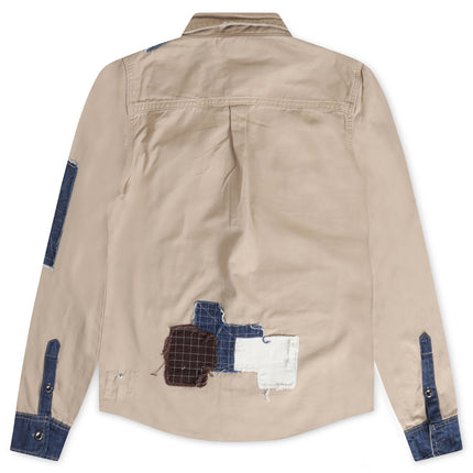 Smugglers Moon Woven Top – Khaki Plaid