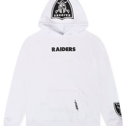 Pro Standard Las Vegas Raiders Wingspan Drop Shoulder Hoodie - White