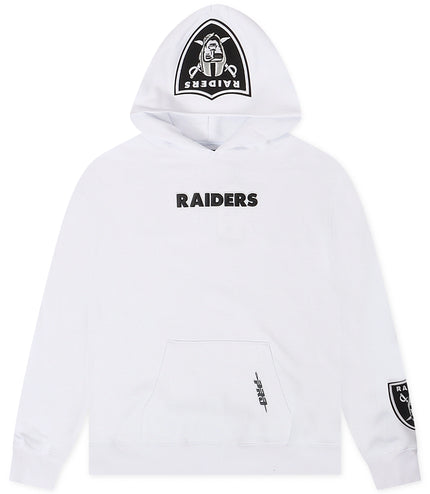 Pro Standard Las Vegas Raiders Wingspan Drop Shoulder Hoodie - White
