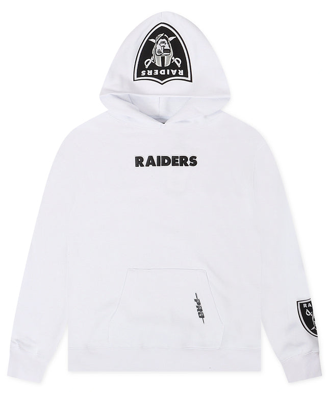 Pro Standard Las Vegas Raiders Wingspan Drop Shoulder Hoodie - White