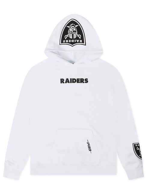 Pro Standard Las Vegas Raiders Wingspan Drop Shoulder Hoodie - White