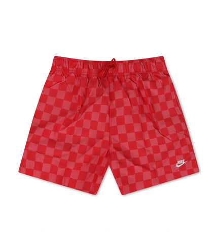 Nike Mens Club Shorts - Checkered Red - Denim Exchange 