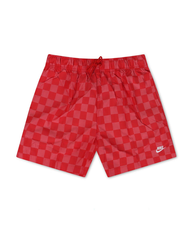 Nike Mens Club Shorts - Checkered Red - Denim Exchange