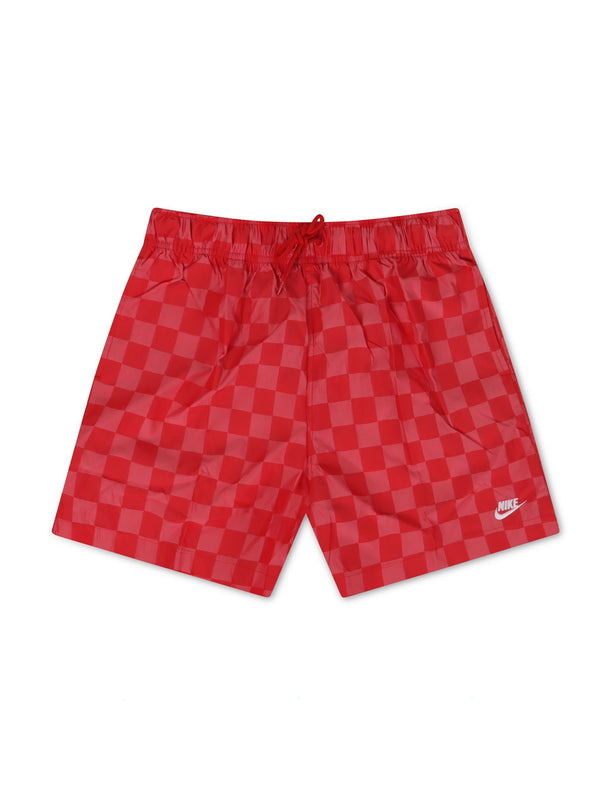 Nike Mens Club Shorts - Checkered Red - Denim Exchange 