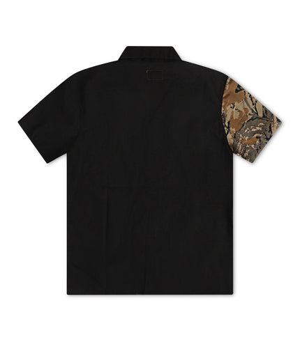 Gftd LA Hunter Button Up Shirt - Charcoal/Camo - Denim Exchange 