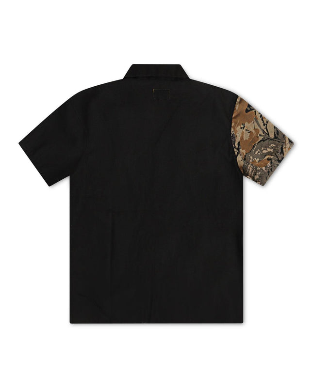 Gftd LA Hunter Button Up Shirt - Charcoal/Camo - Denim Exchange 