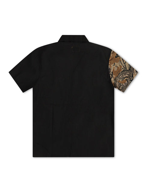 Gftd LA Hunter Button Up Shirt - Charcoal/Camo - Denim Exchange 