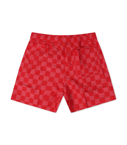 Nike Mens Club Shorts - Checkered Red - Denim Exchange 