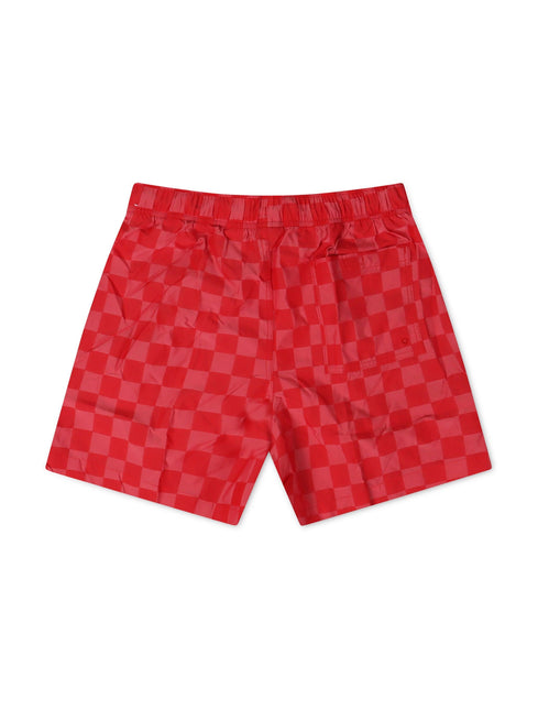 Nike Mens Club Shorts - Checkered Red - Denim Exchange 