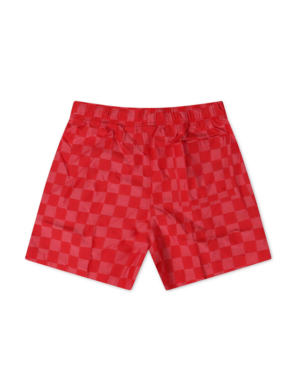 Nike Mens Club Shorts - Checkered Red - Denim Exchange 