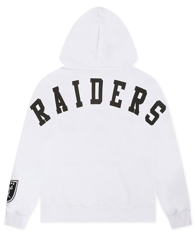 Pro Standard Las Vegas Raiders Wingspan Drop Shoulder Hoodie - White