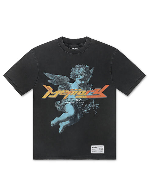 Memory Lane Cherub Tee - Vintage Black