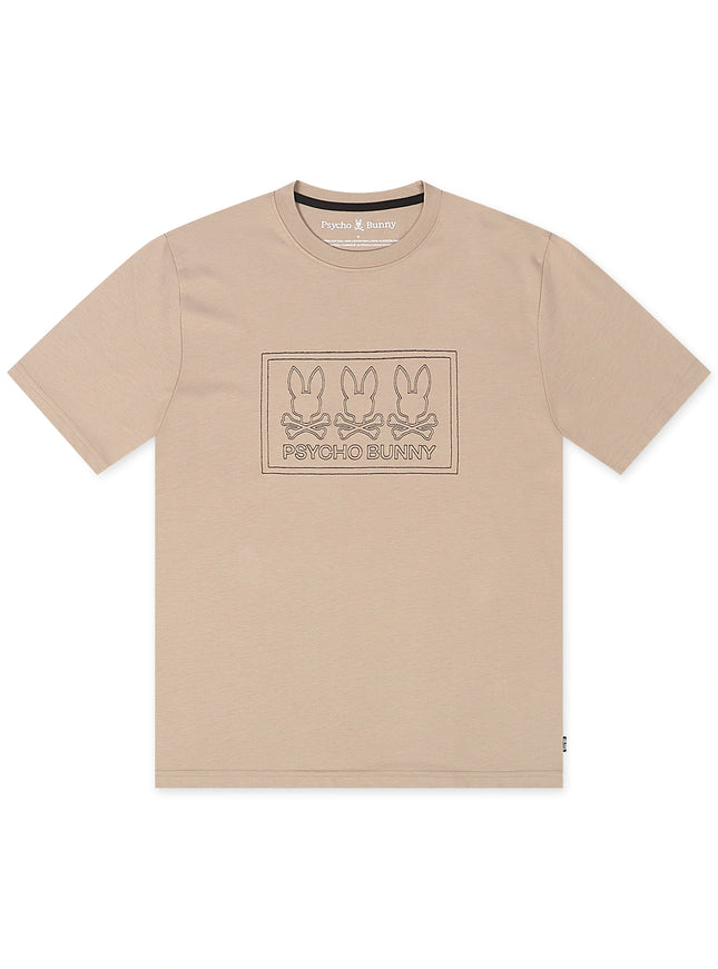 Psycho Bunny Tacoma Graphic Tee - Stone