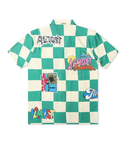 Almost Someday Hendrix Button Up - Green