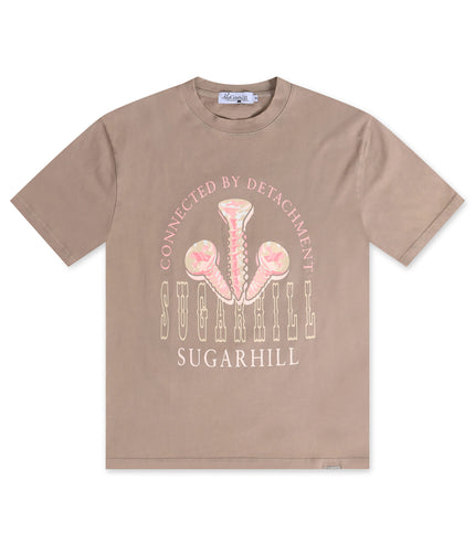 Sugarhill Screwed Up T-Shirt - Warm Charcoal - Denim Exchange USA