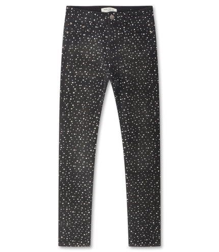 Reelistik Rhinestone Skinny Stacked Jeans - Black