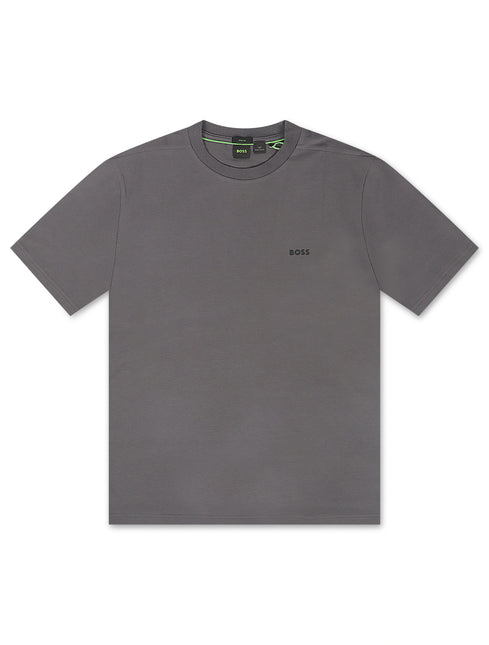 Boss Green Contrast Logo Tee - Grey