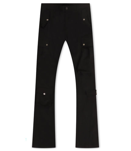 Jordan Craig Stacked Rodeo Polyester Cargo Pants - Black - Denim Exchange 