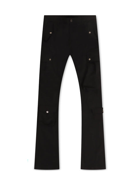 Jordan Craig Stacked Rodeo Polyester Cargo Pants - Black - Denim Exchange 