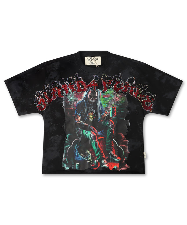 Bkys Stand For Peace Cropped Tee - Black