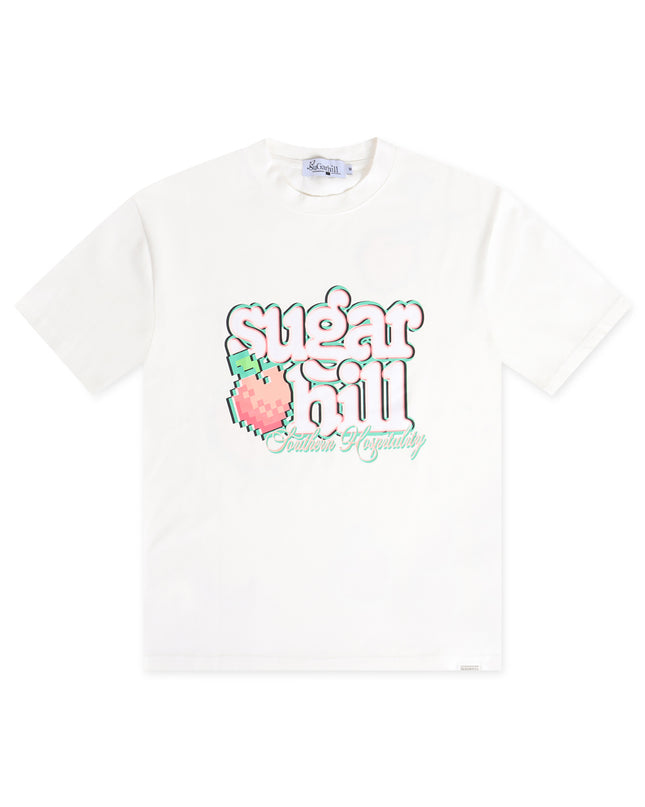 Sugarhill Peaches T-Shirt - White - Denim Exchange USA