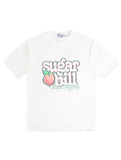 Sugarhill Peaches T-Shirt - White - Denim Exchange USA