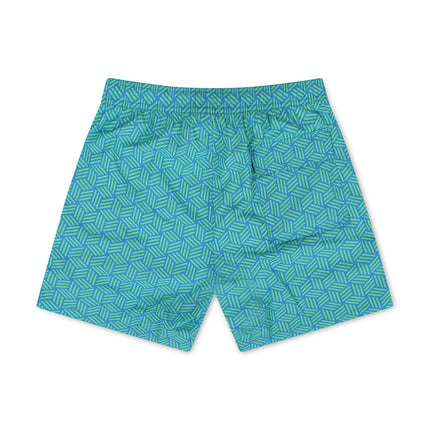 PSYCHO BUNNY JASPER AOP LIGHTWEIGHT SWIM TRUNK - GREEN GECKO PSYCHO BUNNY