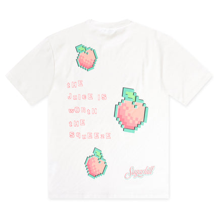 Sugarhill Peaches T-Shirt - White - Denim Exchange USA