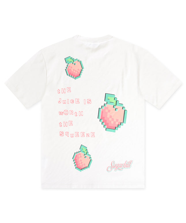 Sugarhill Peaches T-Shirt - White - Denim Exchange USA