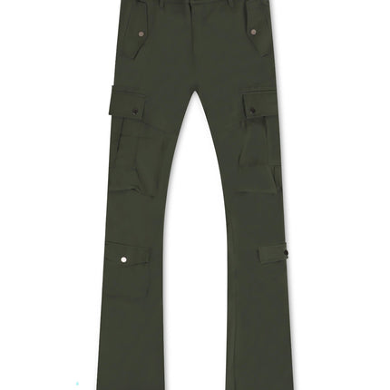Jordan Craig Stacked Rodeo Polyester Cargo Pants - Olive - Denim Exchange 