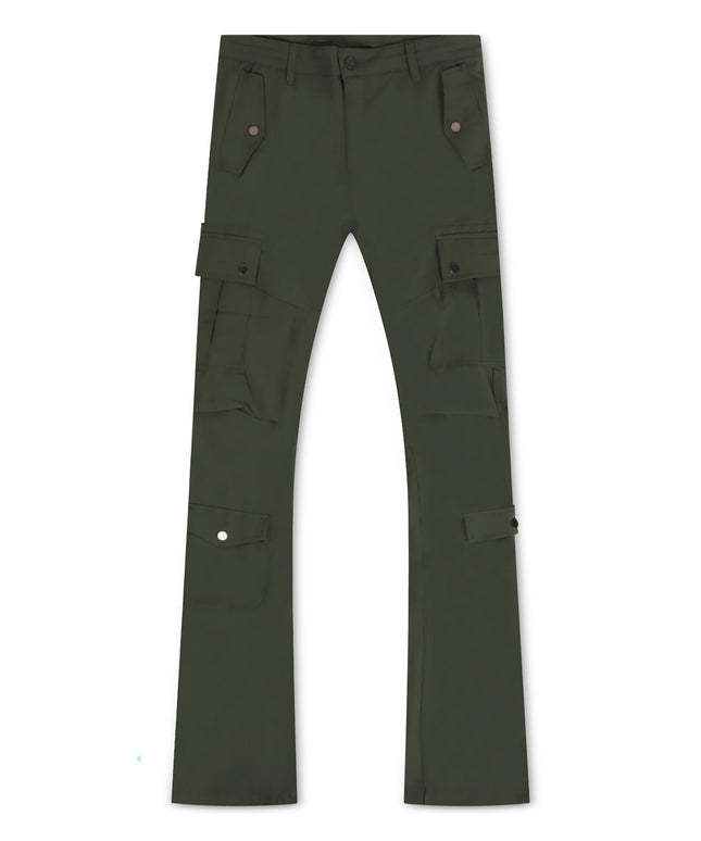 Jordan Craig Stacked Rodeo Polyester Cargo Pants - Olive - Denim Exchange 