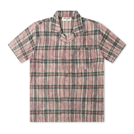 Almost Someday Solomon Rhinestone Flannel - Maroon