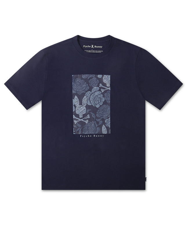 Psycho Bunny Rowen Graphic Tee - Blue