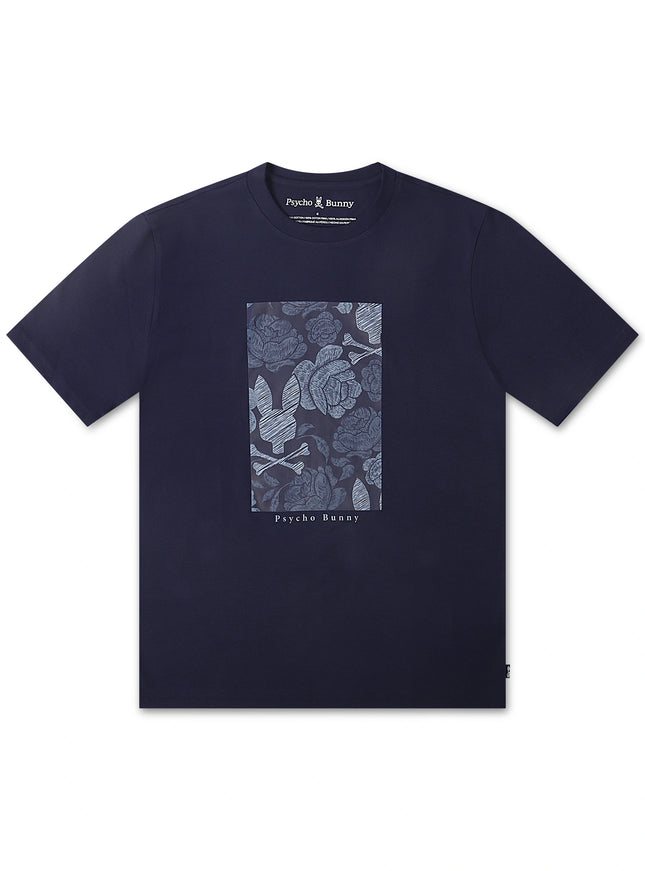 Psycho Bunny Rowen Graphic Tee - Blue