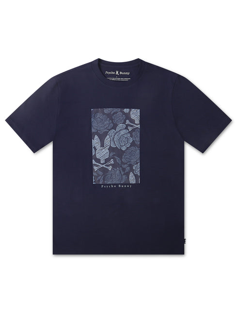 Psycho Bunny Rowen Graphic Tee - Blue