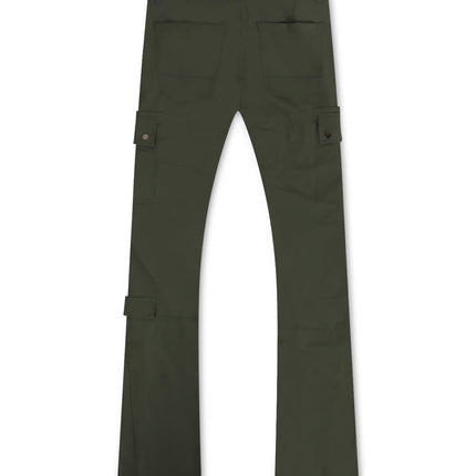 Jordan Craig Stacked Rodeo Polyester Cargo Pants - Olive - Denim Exchange 
