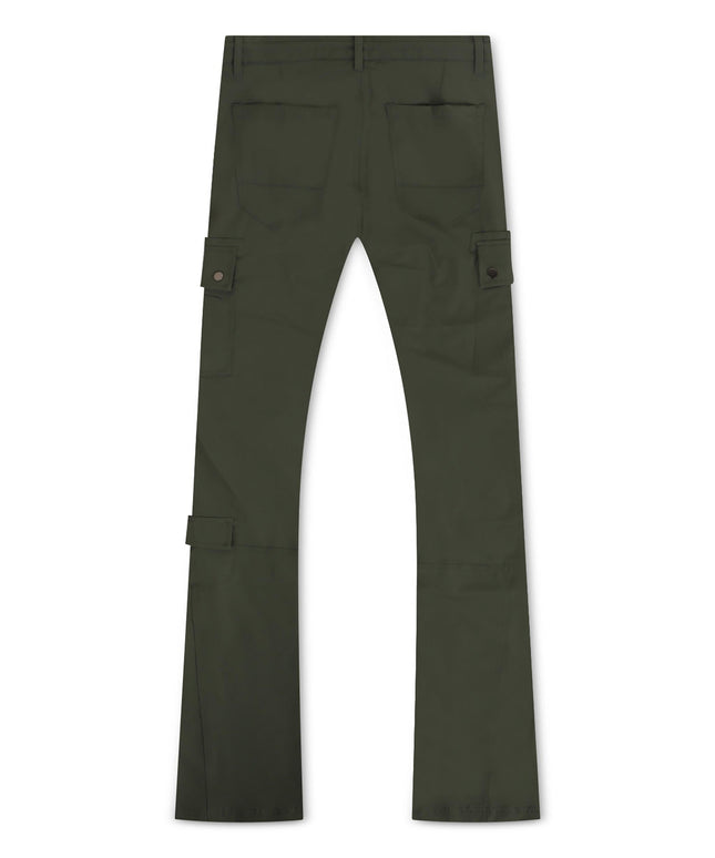 Jordan Craig Stacked Rodeo Polyester Cargo Pants - Olive - Denim Exchange 