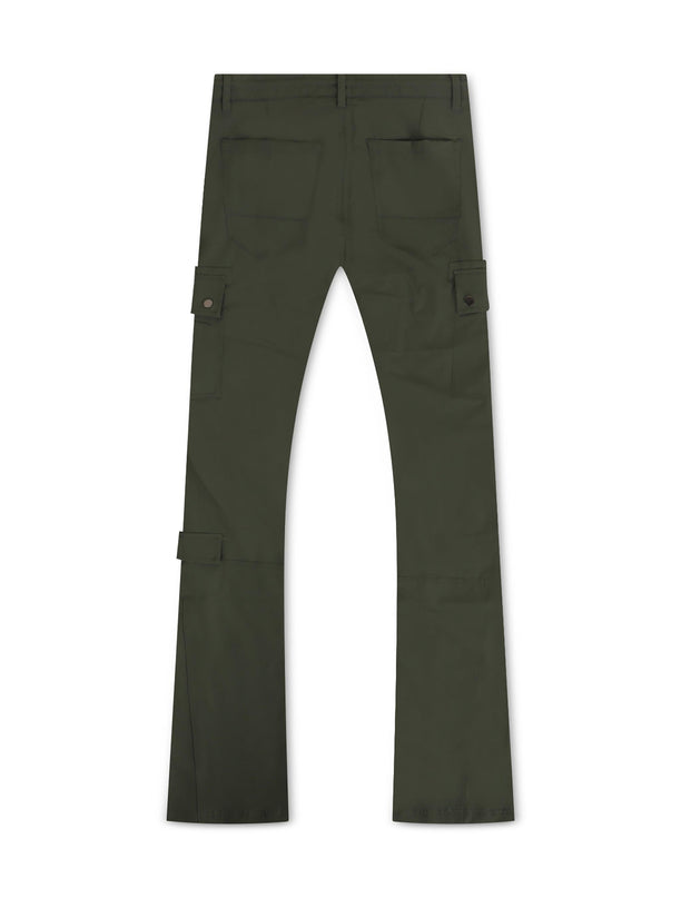 Jordan Craig Stacked Rodeo Polyester Cargo Pants - Olive - Denim Exchange 