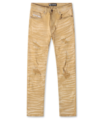Makobi Straight Leg Jeans - Mocha Wash
