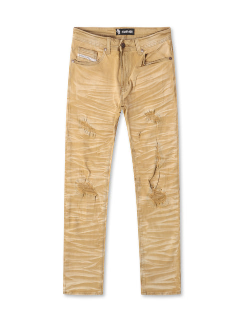 Makobi Straight Leg Jeans - Mocha Wash