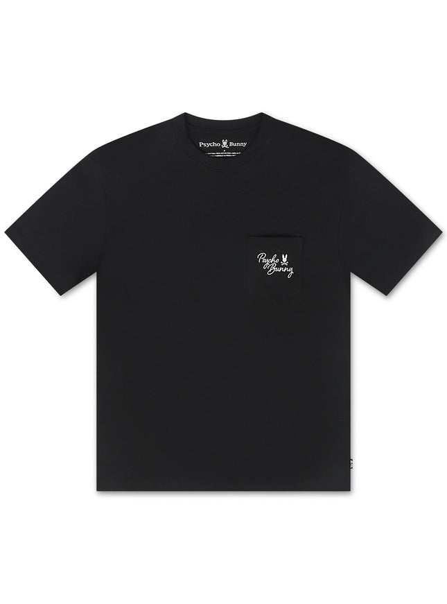 Psycho Bunny Desert Relaxed Pocket Tee - Black