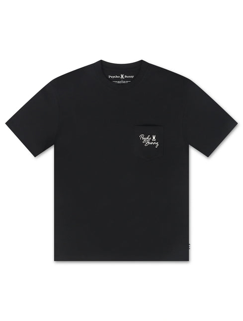 Psycho Bunny Desert Relaxed Pocket Tee - Black