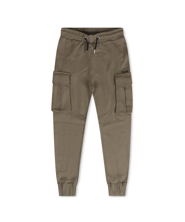 Boss Kids Cargo Joggers - Green Khaki