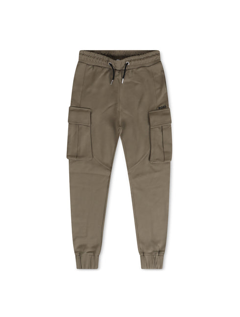 Boss Kids Cargo Joggers - Green Khaki