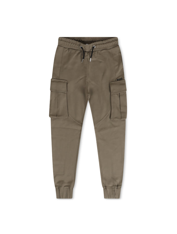 Boss Kids Cargo Joggers - Green Khaki