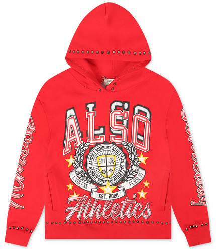Almost Someday Also Athletics Hoodie - Red