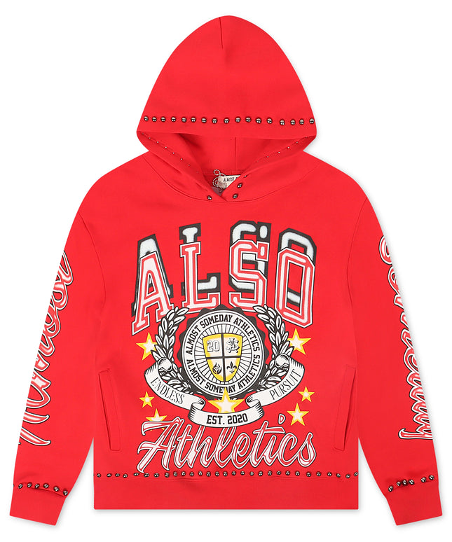 Almost Someday Also Athletics Hoodie - Red