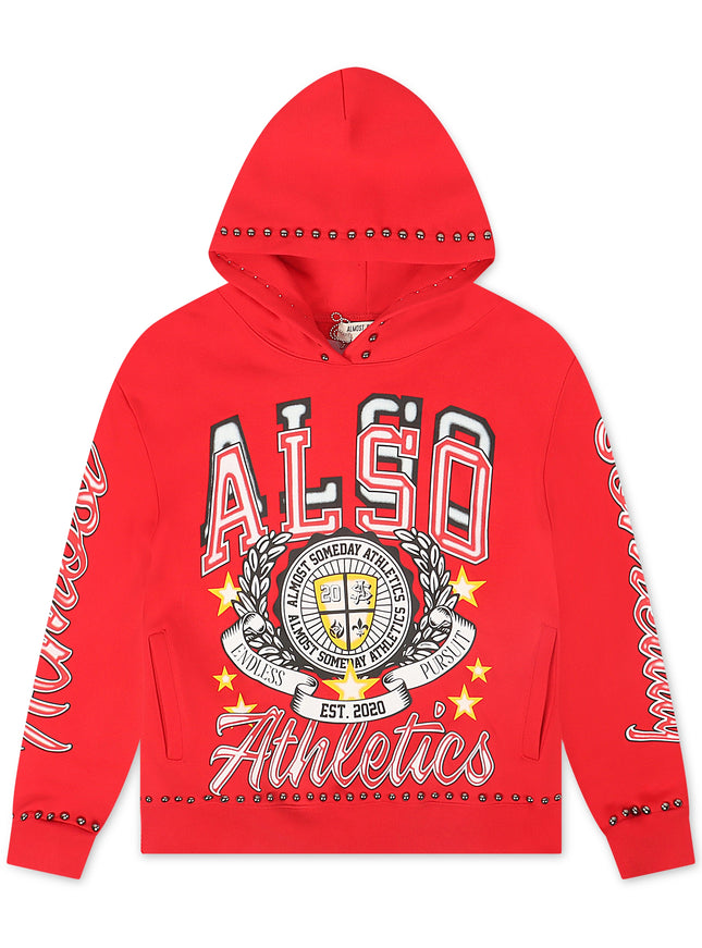 Almost Someday Also Athletics Hoodie - Red